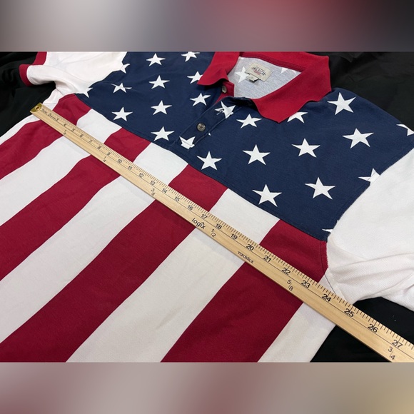 American Legacy Men’s Patriotic American Flag Polo. XL. - Picture 6 of 8